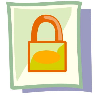 Download free sheet padlock icon